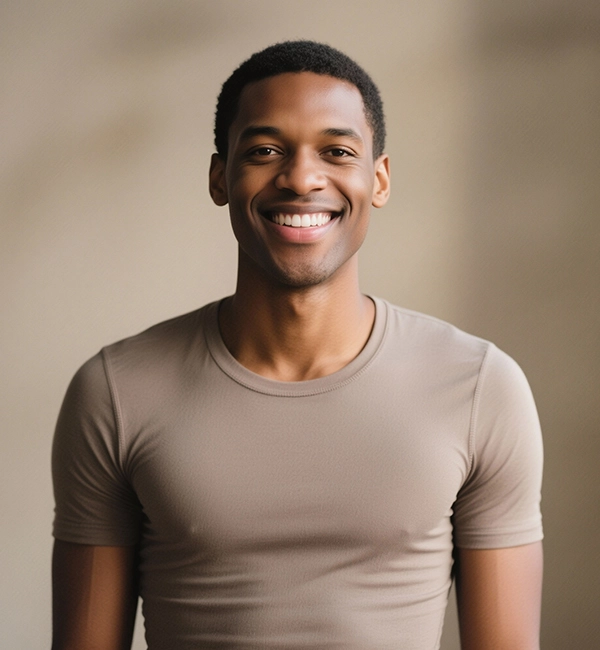 Smiling Man Portrait Yoga Instructor Lummi AI 1