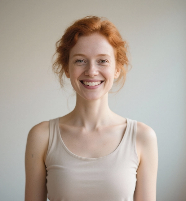 Smiling Woman Portrait Yoga Instructor Lummi AI 4